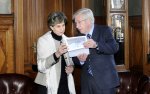 Visita Oficial de la Presidenta del Senado, señora Isabel Allende B., al Parlamento de Uruguay, con el Presidente del Senado, señor Daniel Astori.