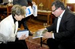 Visita Oficial de la Presidenta del Senado, señora Isabel Allende B., al Parlamento de Uruguay, con el Presidente de la Cámara de Diputados, señor Aníbal Pereyra.