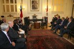 Audiencia del Presidente del Senado con Presidenta del Congreso del Perú.