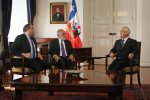 Saludo Protocolar de Mesa del Senado al Presidente Piñera