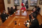 Visita Protocolar del Comandante en Jefe de la Armada a Mesa del Senado